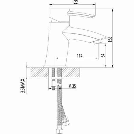 Смеситель для раковины Lemark Atlantiss LM3206C - фото 4