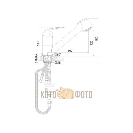 Смеситель для кухни Rossinka D40-25 - фото 2