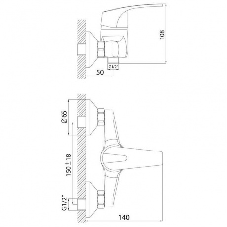 Смеситель для душа Rossinka D40-41 - фото 3