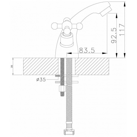 Смеситель для раковины Rossinka G02-61 - фото 2