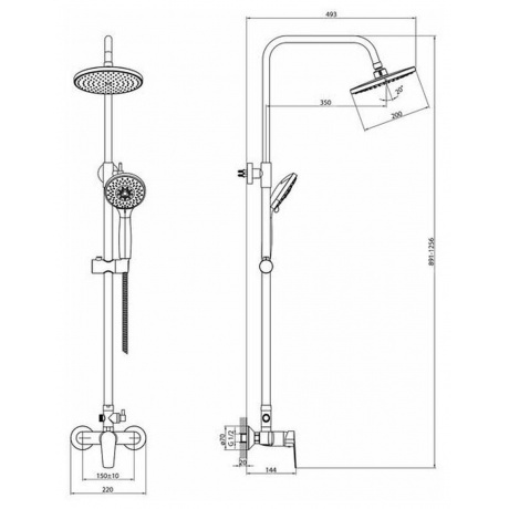 Смеситель для душа Rossinka S35-45 - фото 8