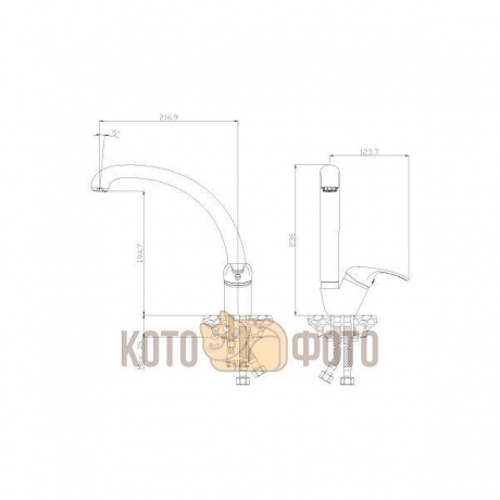 Смеситель для кухни Rossinka Y35-23U - фото 3