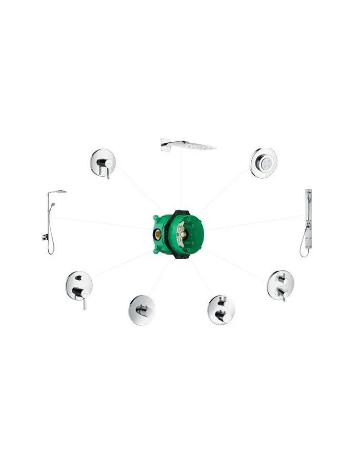 Скрытая часть Hansgrohe ibox universal 01800180 к смесителю и термостату скрытой установки - фото 2