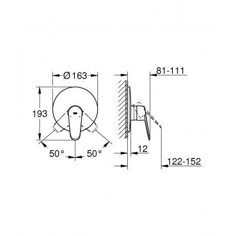 Смеситель для душа Grohe Eurodisc Cosmopolitan 19549LS2 - фото 2