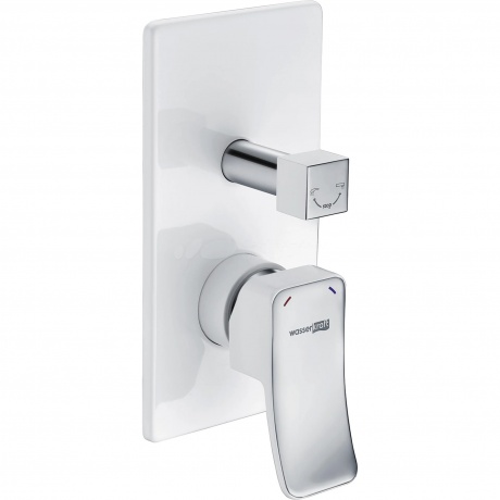 Смеситель для ванны и душа WasserKRAFT Aller 10641WHITE 9062030