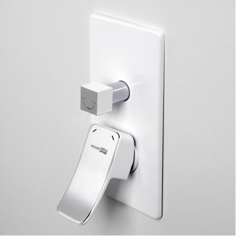Смеситель для ванны и душа WasserKRAFT Aller 10641WHITE 9062030 - фото 3