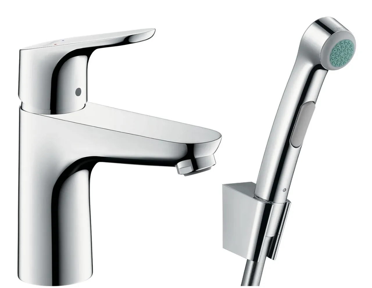Смеситель для раковины с гигиеническим душем Hansgrohe Focus 31927000
