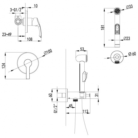 Смеситель для биде Lemark Plus Strike LM1119C - фото 2