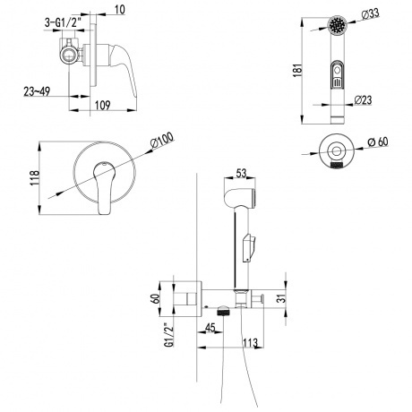 Смеситель для биде Lemark Plus Advance LM1219C - фото 2
