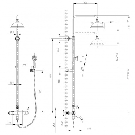 Смеситель для ванны Lemark Spark LM6762RG - фото 2