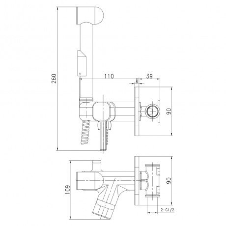 Смеситель для биде Lemark Solo LM7165C - фото 2