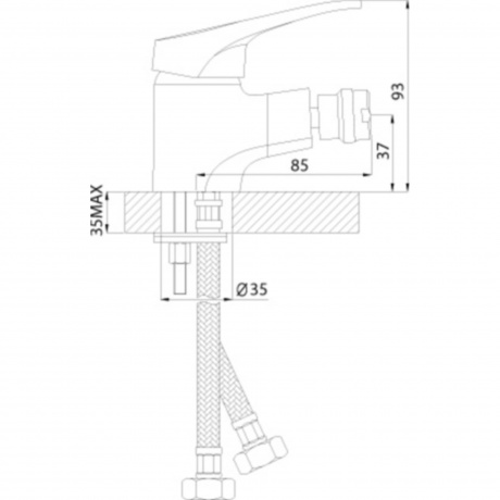 Смеситель для биде Rossinka B35-51 - фото 7