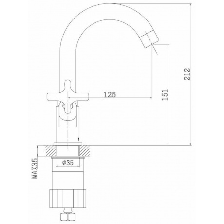 Смеситель для кухни Rossinka RS39-62U - фото 2