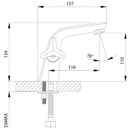 Смеситель для раковины Rossinka RS41-61 - фото 2