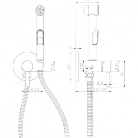 Смеситель для биде Rossinka X25-51 - фото 3