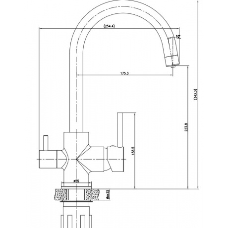 Смеситель для кухни Esko K22 - фото 2
