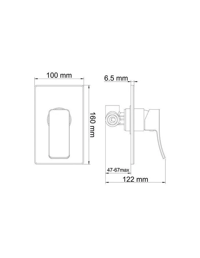 Смеситель для душа WasserKRAFT Exter 1651 9062510 - фото 2