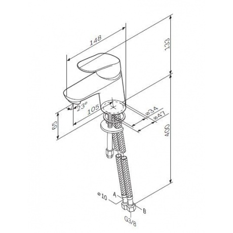 Смеситель для раковины AM.PM Like F8002116 - фото 3