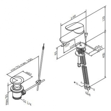 Смеситель для раковины AM.PM Like F8082116 - фото 5