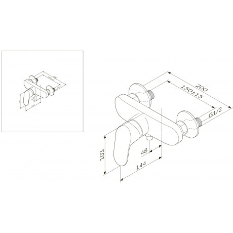 Смеситель для душа AM.PM Like F8020016 хром - фото 7
