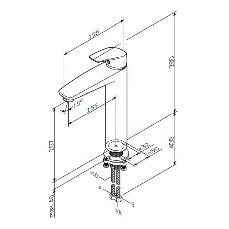 Смеситель для раковины AM.PM Gem F9092000 - фото 7