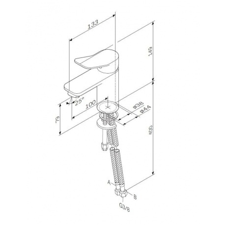 Смеситель для раковины AM.PM X-Joy F85A02100 хром - фото 7
