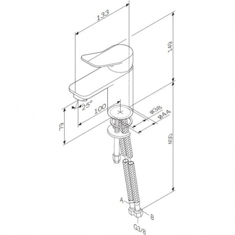 Смеситель для раковины AM.PM X-Joy F85A02100 хром - фото 10