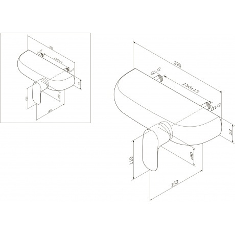 Смеситель для душа AM.PM Sensation F3020000 хром - фото 7