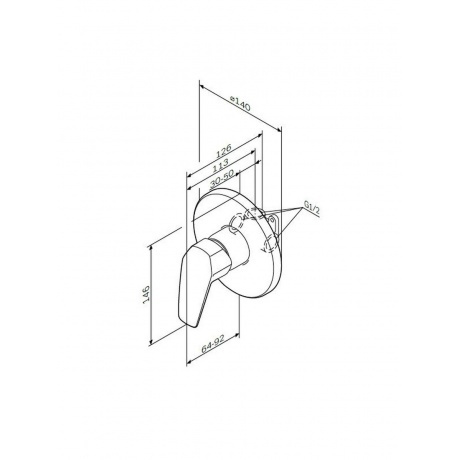 Смеситель для душа AM.PM Gem F9065000 хром - фото 2