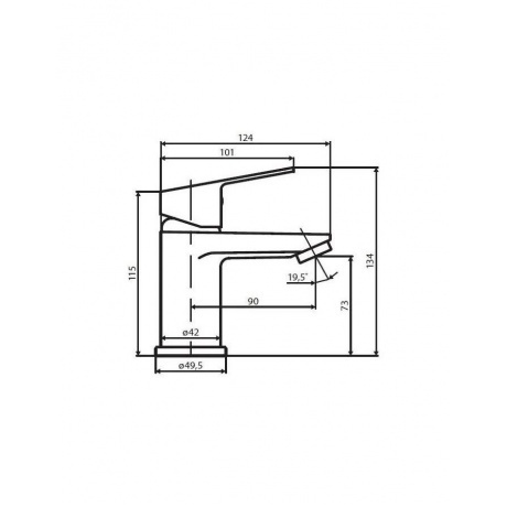 Смеситель для раковины Dorff Prime D4002100 - фото 2