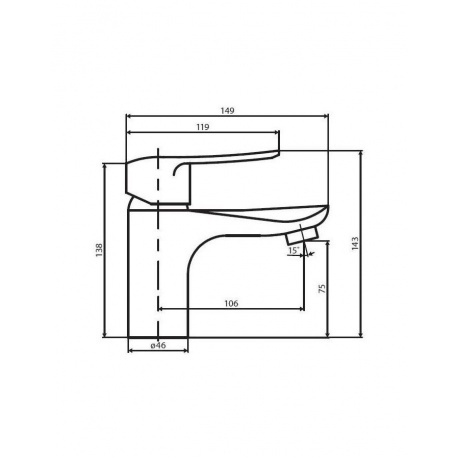 Смеситель для раковины Dorff Ultra D5002100 - фото 2