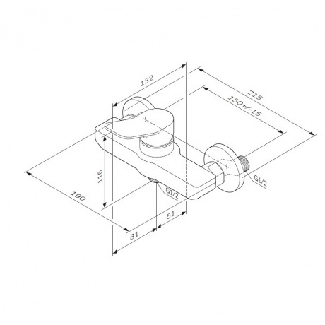 Смеситель для душа AM.PM X-Joy F85A20000 хром - фото 7