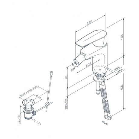 Смеситель для биде AM.PM Gem F90A83100 хром - фото 5