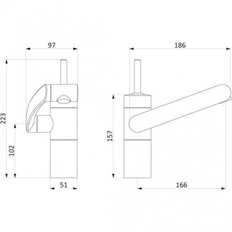 Смеситель для раковины Damixa Arc 290217464 - фото 5