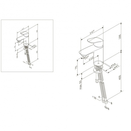 Смеситель для умывальника AM.PM Like F8093016 хром - фото 7