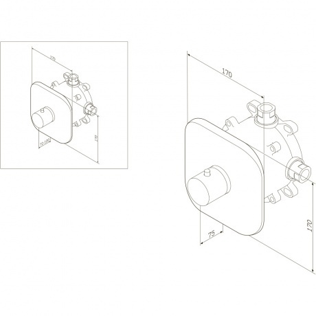 Термостат AM.PM Sensation F3075500 - фото 6
