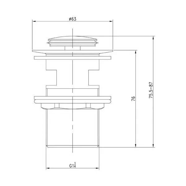 Выпуск для умывальника IDDIS Cloud золото CLOG000i88 - фото 3