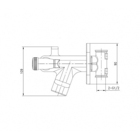 Смеситель Lemark Solo с гигиеническим душем (LM7165G) - фото 4