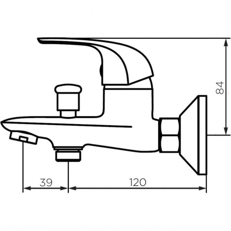 Смеситель для ванны и душа Dorff Stark D1101000 - фото 7