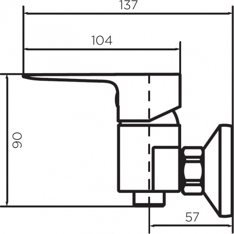 Смеситель для душа Dorff Prime New D4010200 - фото 2