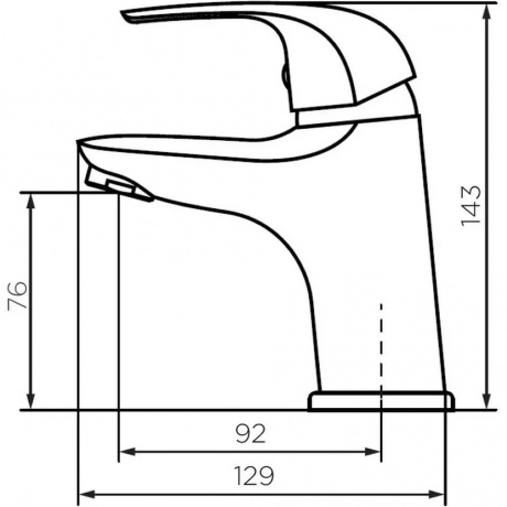 Смеситель для умывальника Dorff Stark D1100210 - фото 7