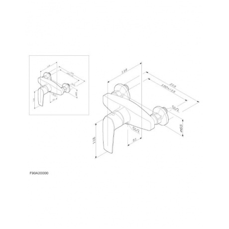 Смеситель для душа AM.PM Gem F90A20000 хром - фото 4