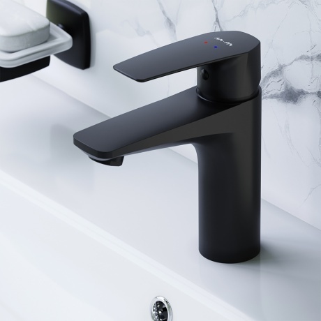 Смеситель для раковины AM.PM Gem F90A02122 черный - фото 2