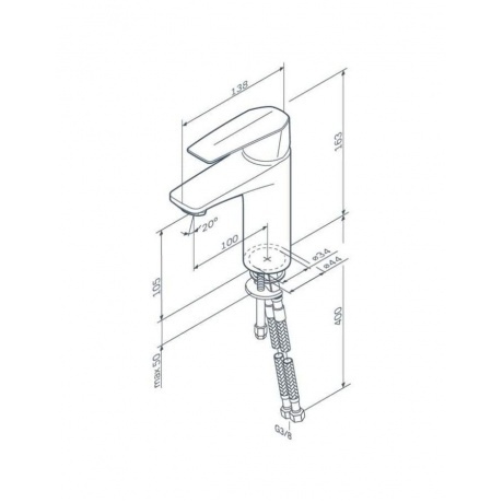 Смеситель для раковины AM.PM Gem F90A02122 черный - фото 9