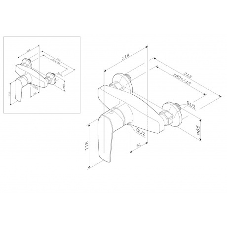 Смеситель для душа AM.PM Gem F90A20022 черный - фото 9