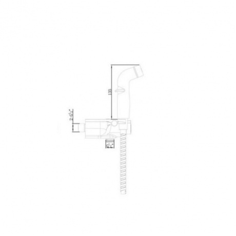 Смеситель Lemark Solo термостатический с гигиеническим душем, настенный (LM7169CW) - фото 4