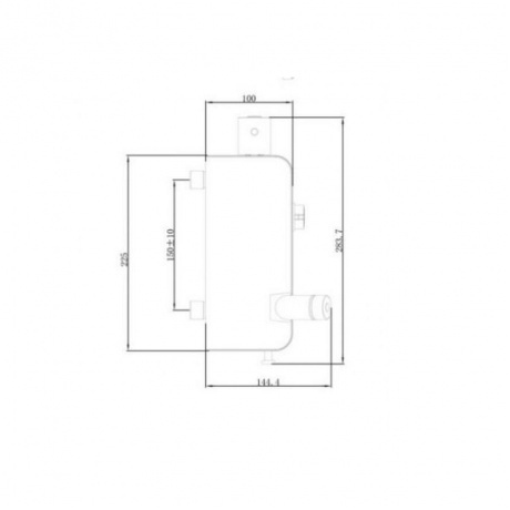 Смеситель Lemark Solo термостатический с гигиеническим душем, настенный (LM7169CW) - фото 5