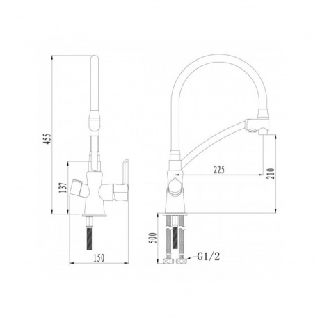 Смеситель для кухни Lemark Comfort (LM3070C-White) - фото 2