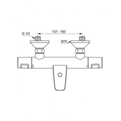 Смеситель для ванны Ideal Standard Ceratherm T25 A7206AA - фото 4