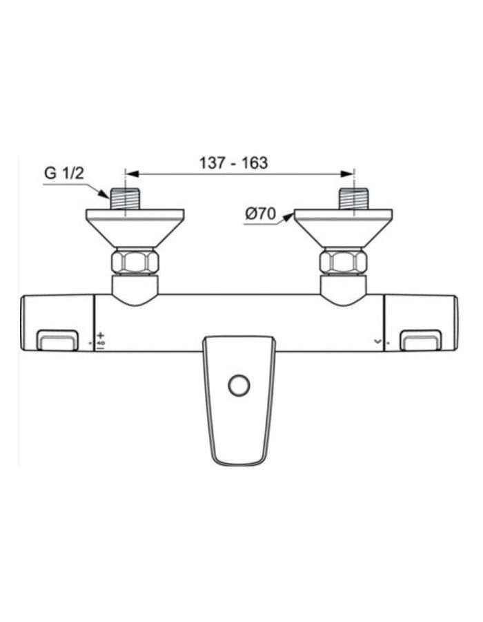 Смеситель для ванны Ideal Standard Ceratherm T25 A7206AA - фото 4